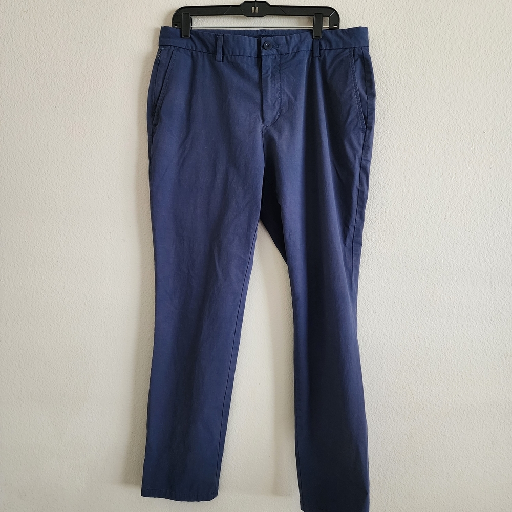 Vineyard Vines OTG On-The-Go Pants Navy Blue 36x32 Technical Performance Chino